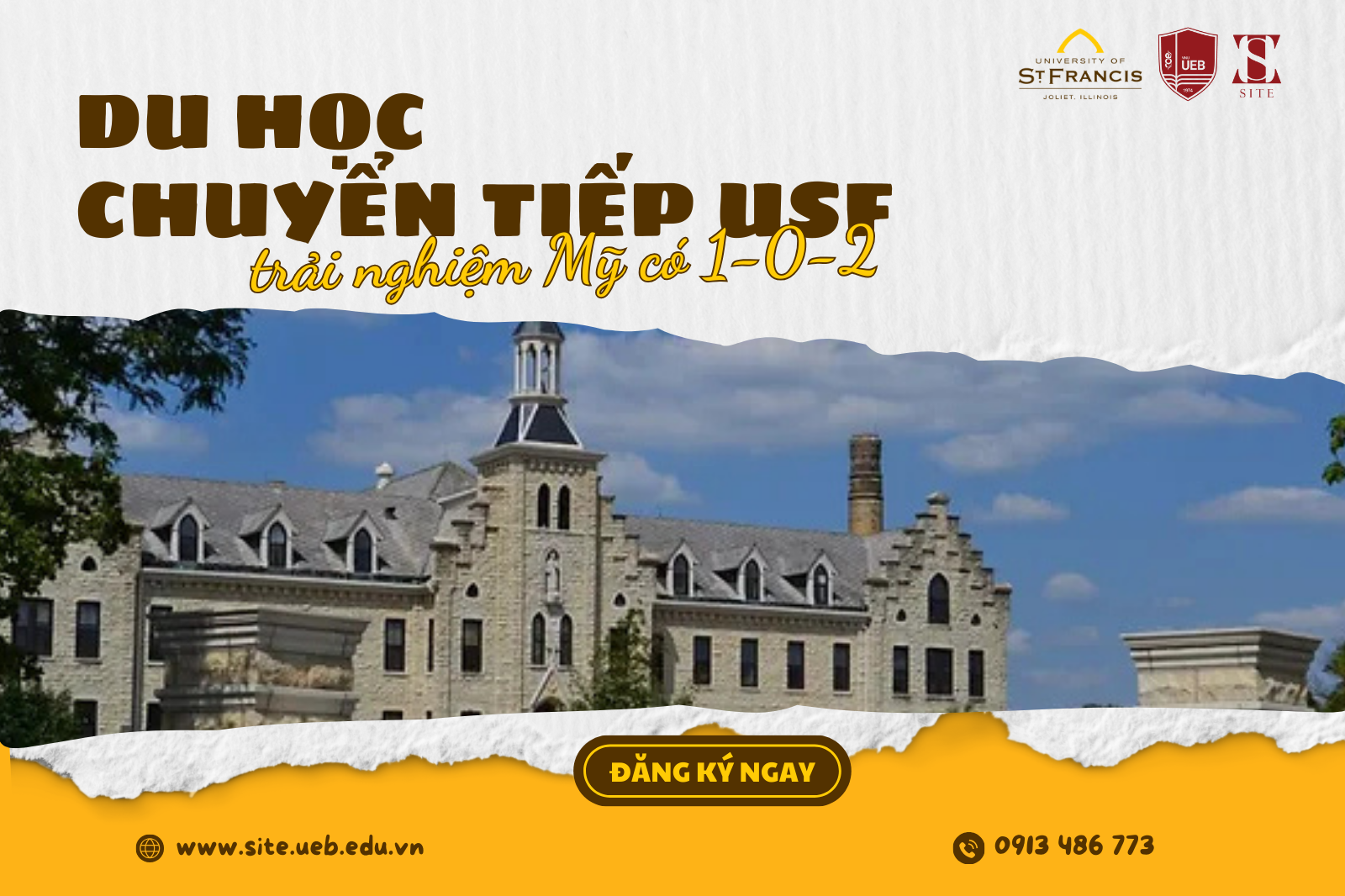 Đặc Quyền Chuyển Tiếp Sang Đại Học St. Francis (Illinois, Mỹ) Dành Cho Sinh Viên UEB - USF